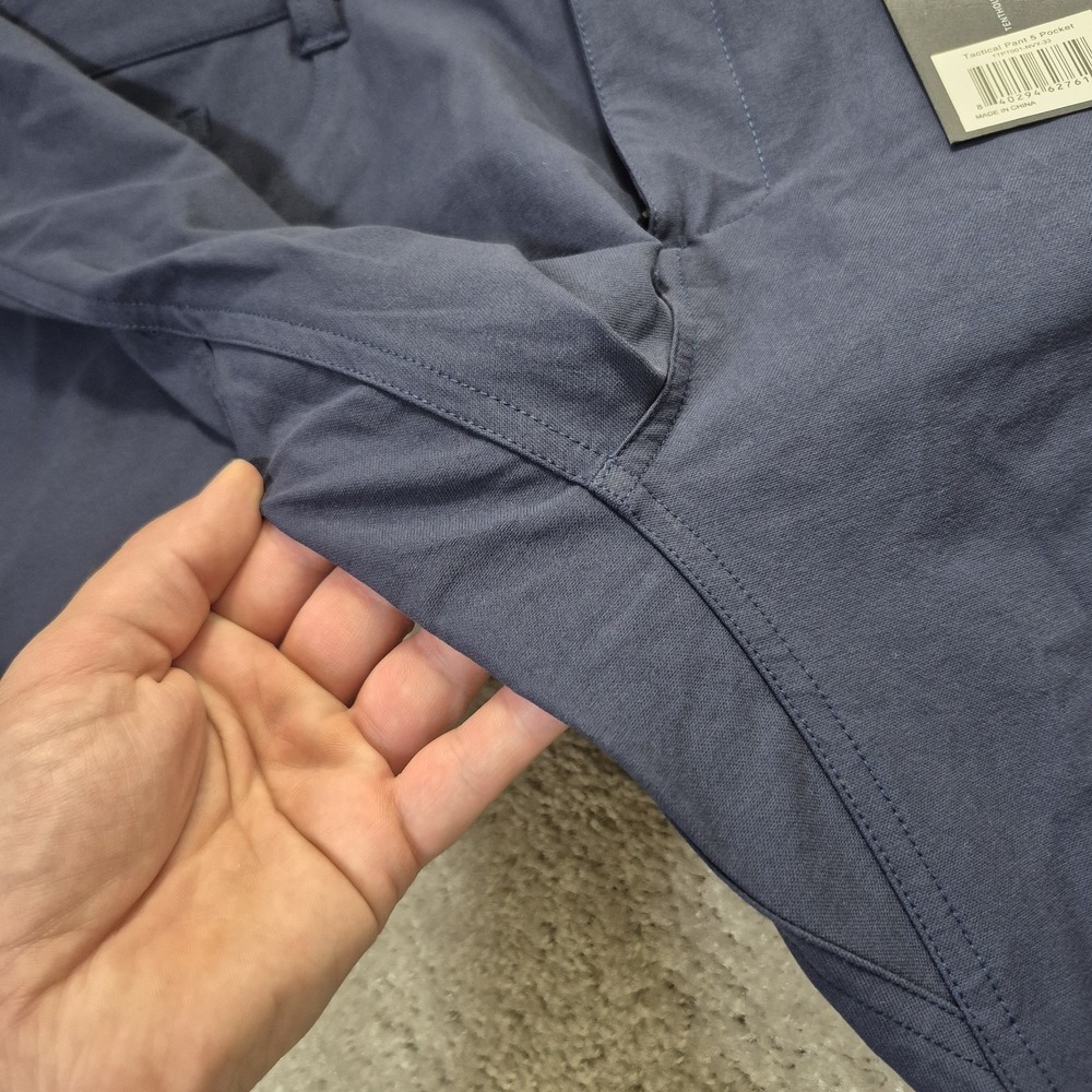Ten Thousand The Tactical Pant Mens 33/31 Blue Cotton Active Chino Workwear New - Picture 11 of 14